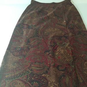 Lovely Paisley Pattern Straight Pencil Maxi Skirt
